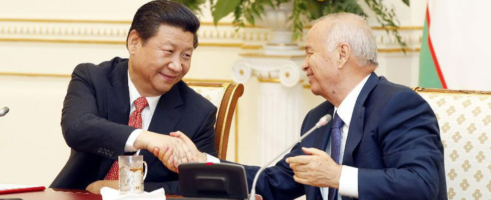 Си Цзиньпин встретился с президентом Узбекистана Исламом Каримовым