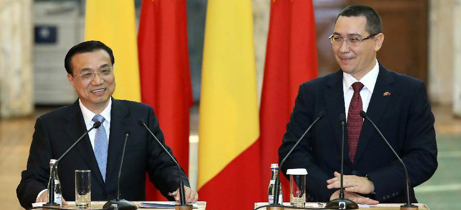 Ли Кэцян и премьер-министр Румынии В.Понта встретились с журналистами
