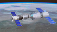 Успешно прошла автоматическая стыковка космического корабля "Шэньчжоу-10" с модулем "Тяньгун-1"