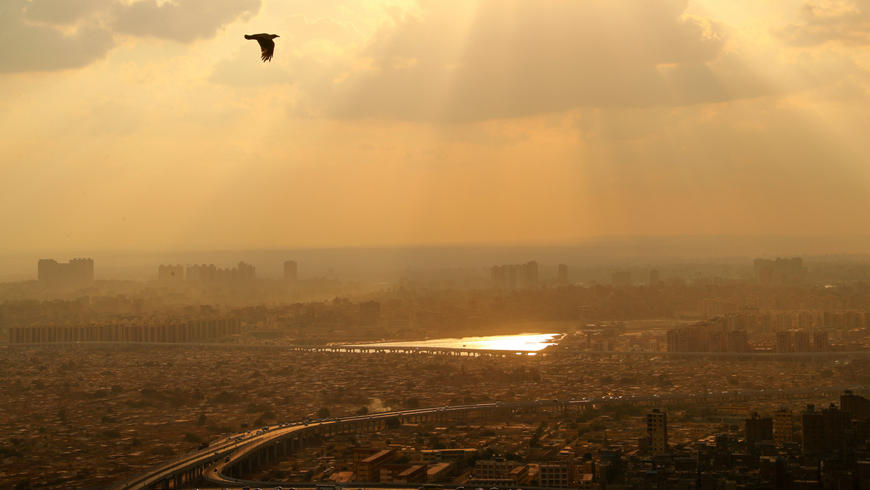 Заход солнца в Каире