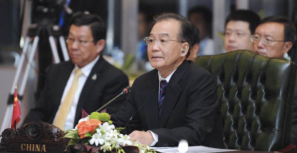 Вэнь Цзябао выступил в речью на 14-й встрече руководителей Китая и АСЕАН