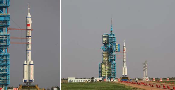Космический корабль "Шэньчжоу-9" будет выведен на орбиту с помощью ракеты- носителя "Чанчжэн-2F"