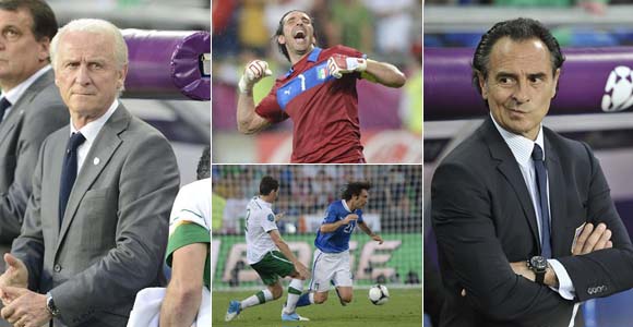 Сборная Италии вышла в 1/4 финала Евро-2012
