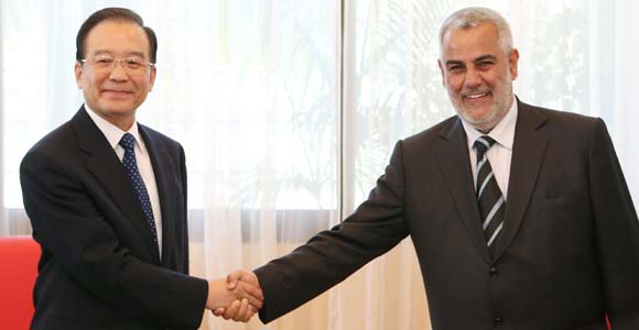 Вэнь Цзябао встретился с премьер-министром Марокко Абделилахом Бенкираном