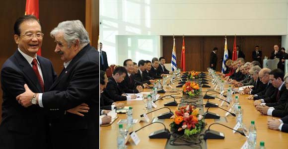 Премьер Госсовета КНР Вэнь Цзябао встретился с президентом Уругвая Хосе Мухикой