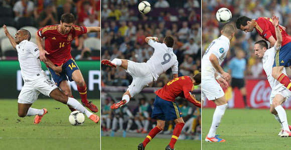 Сборная Испании победила команду Франции со счетом 2:0 и вышла в полуфинал Евро-2012