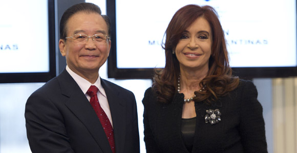 Вэнь Цзябао встретился с президентом Аргентины Кристиной Фернандес де Киршнер