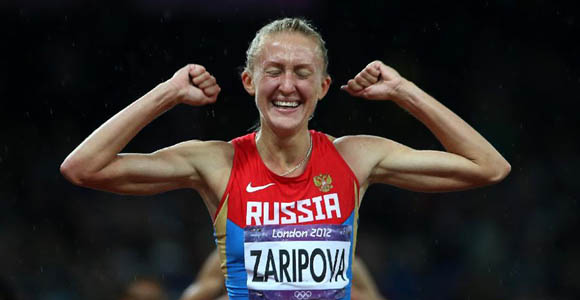 Россиянка Ю. Зарипова стала чемпионкой Олимпиады в беге на 3000 м с препятствиями