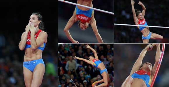 Е. Исинбаева взяла бронзу на Олимпиаде-2012 в Лондоне