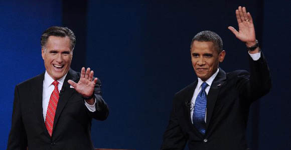 Б. Обама и М. Ромни приступили к первым президентским предвыборным дебатам