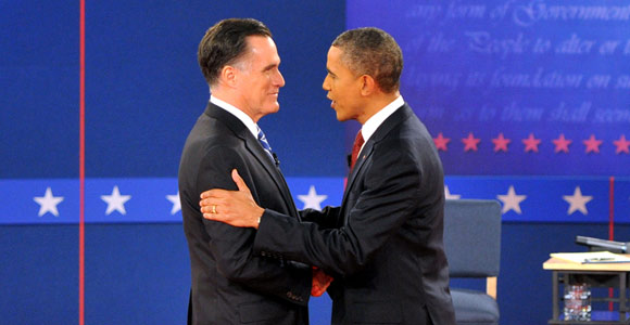 Б. Обама и М. Ромни приступили ко вторым предвыборным дебатам в ходе президентской кампании