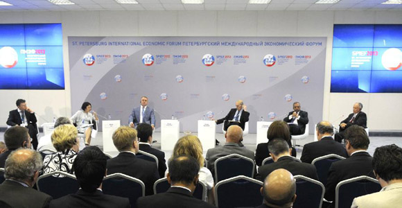 В Санкт-Петербурге официально открылся 17-й Петербургский международный экономический форум