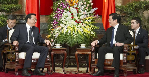Ли Кэцян встретился с президентом Вьетнама Чыонг Тан Шангом