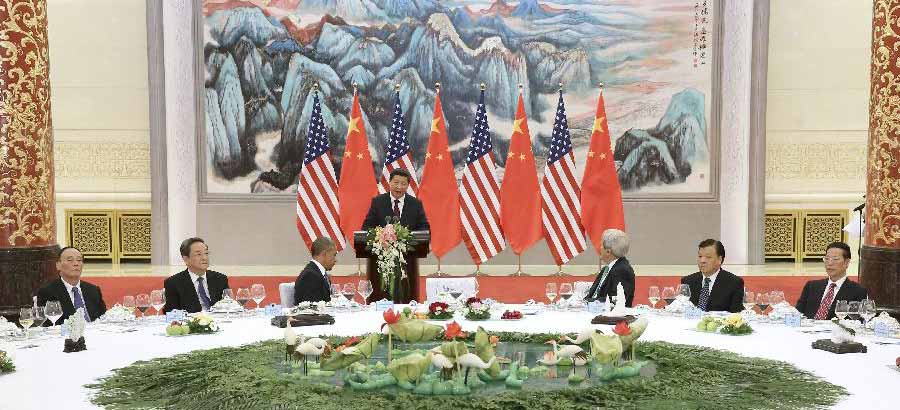 Си Цзиньпин устроил банкет в честь президента США Б. Обамы