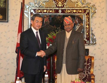 Президент Непала Рам Баран Ядав встретился с Ван И