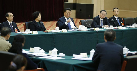 /Сессии ВСНП и ВК НПКСК/ Си Цзиньпин призвал к мирному развитию отношений между двумя берегами Тайваньского пролива