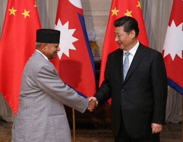 Си Цзиньпин встретился с президентом Непала Рамом Бараном Ядавом