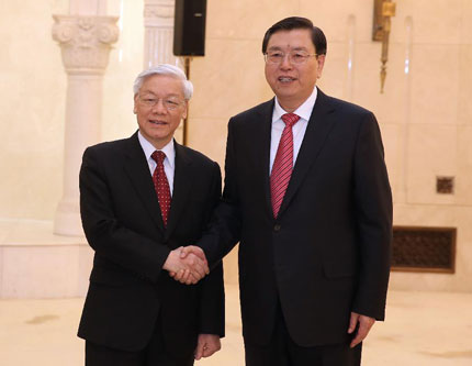 Чжан Дэцзян встретился с генсеком ЦК КПВ