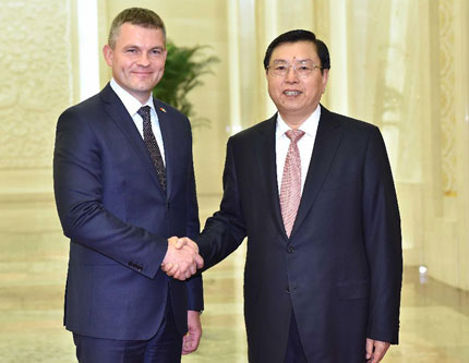 Чжан Дэцзян провел переговоры со спикером парламента Словакии П. Пеллегрини