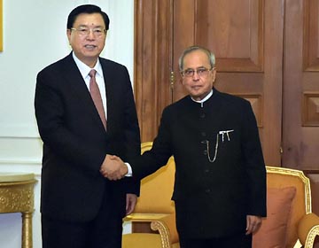 Чжан Дэцзян встретился с президентом Индии