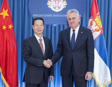 Чжан Гаоли встретился с президентом Сербии