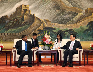 Чжан Дэцзян провел встречу с генсекретарем МПС