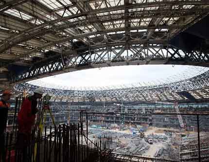 Стадион Чемпионата мира по футболу FIFA 2018 в России: стадион "Лужники" в Москве