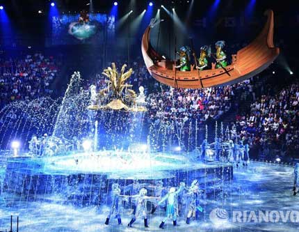 Церемония открытия XVI чемпионата мира по водным видам спорта в Казани