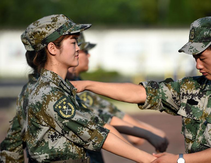В китайском городе Хэфэй был создан женский отряд народного ополчения