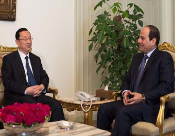 Президент Египта Абдель Фаттах ас-Сиси провел встречу со спецпосланником председателя 
КНР Си Цзиньпина