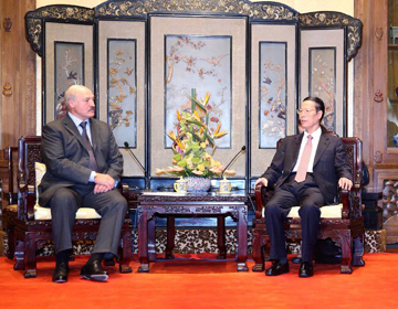 Чжан Гаоли встретился с президентом Беларуси