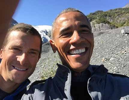 Б.Обама принял участие в программе "Выживания необитаемом острове"