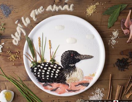 Американская художница Anna Keville Joyce создает картины с помощью продуктов питания