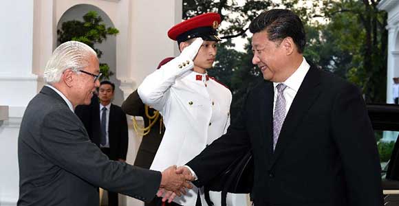 Си Цзиньпин встретился с президентом Сингапура Тони Таном