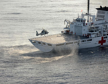 Корабли ВМС Китая успешно начали международные гуманитарные учения по оказанию медпомощи в море в восточной части Тихого океана