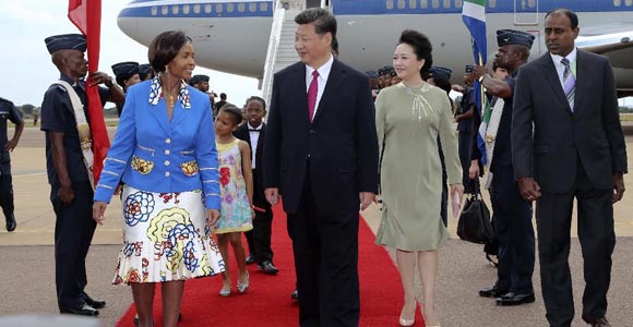 Си Цзиньпин прибыл в Преторию с государственным визитом в ЮАР