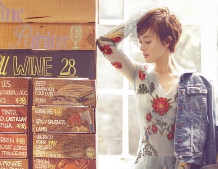 Актриса Сунь Ли позирует для модного журнала