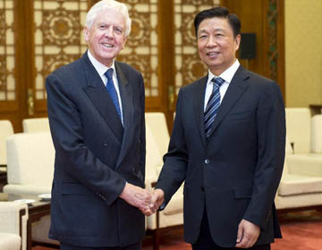 Зампредседателя КНР Ли Юаньчао встретился с членом Палаты лордов британского парламента