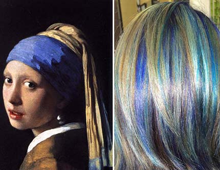 Когда парикмахер красит свои волосы в цвета знаменитых картин