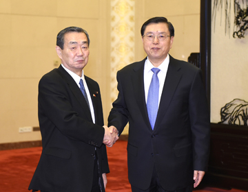 Чжан Дэцзян встретился с делегацией парламента Японии