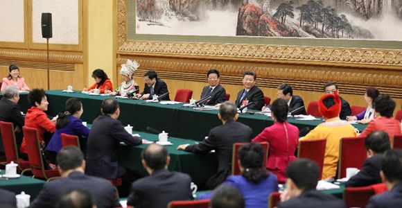 /Сессии ВСНП и ВК НПКСК/ Си Цзиньпин призывает к продвижению структурных реформ и 
модернизации сельского хозяйства