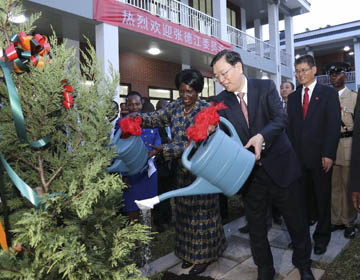 Чжан Дэцзян совершил официальный и дружественный визит в Замбию