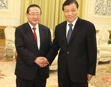 Лю Юньшань встретился с делегацией беспартийных политиков из Японии