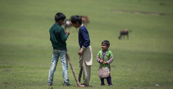 Детство в горных районах индийского Кашмира