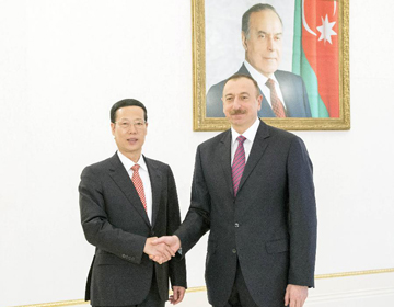 Чжан Гаоли встретился с президентом Азербайджана