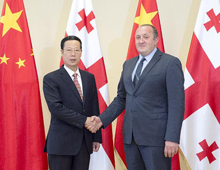 Вице-премьер Госсовета КНР Чжан Гаоли совершает визит в Грузию