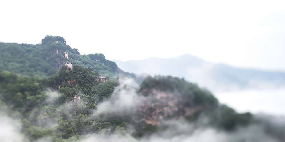 Туманный лес в "Горах пяти красавиц" в провинции Цзилинь