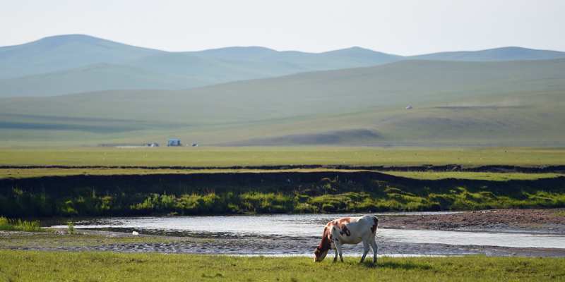Излучины реки Моэргэлэ во Внутренней Монголии