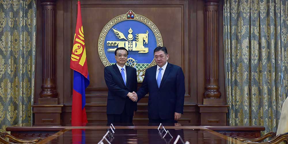 Ли Кэцян встретился с председателем Великого государственного хурала Монголии