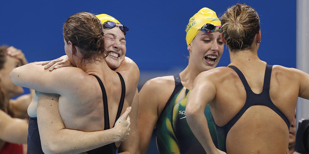 Австралийские пловчихи установили мировой рекорд в эстафете 4 по 100 м вольным стилем